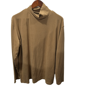 🌙JONIVEY size2XL Men's Camel Turtleneck pullover top NWT